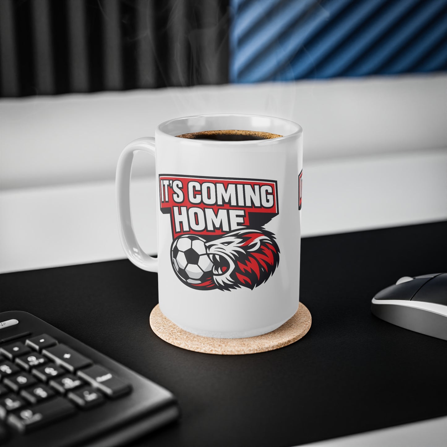 It's Coming Home England Soccer Mug — Ceramic Coffee Cup (11oz & 15oz)