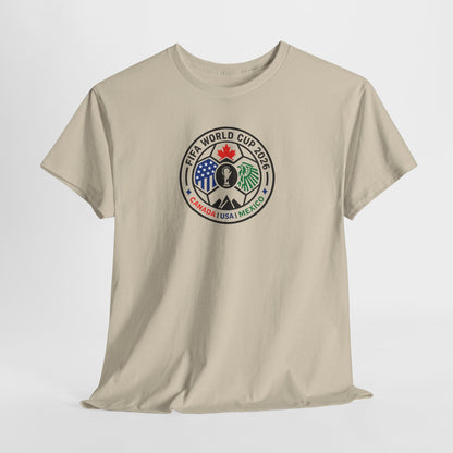 World Cup 2026 Soccer Tee — Canada USA Mexico Crest