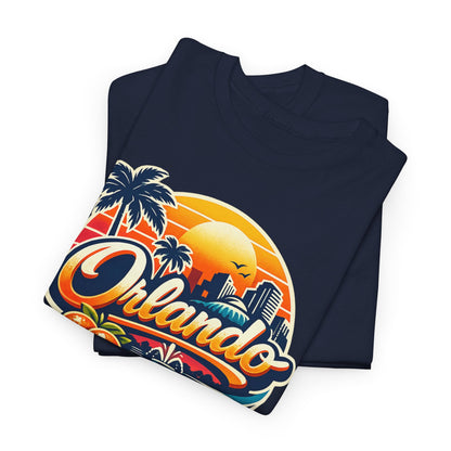 Orlando Retro Sunset T-Shirt — Vintage Florida Vacation Tee