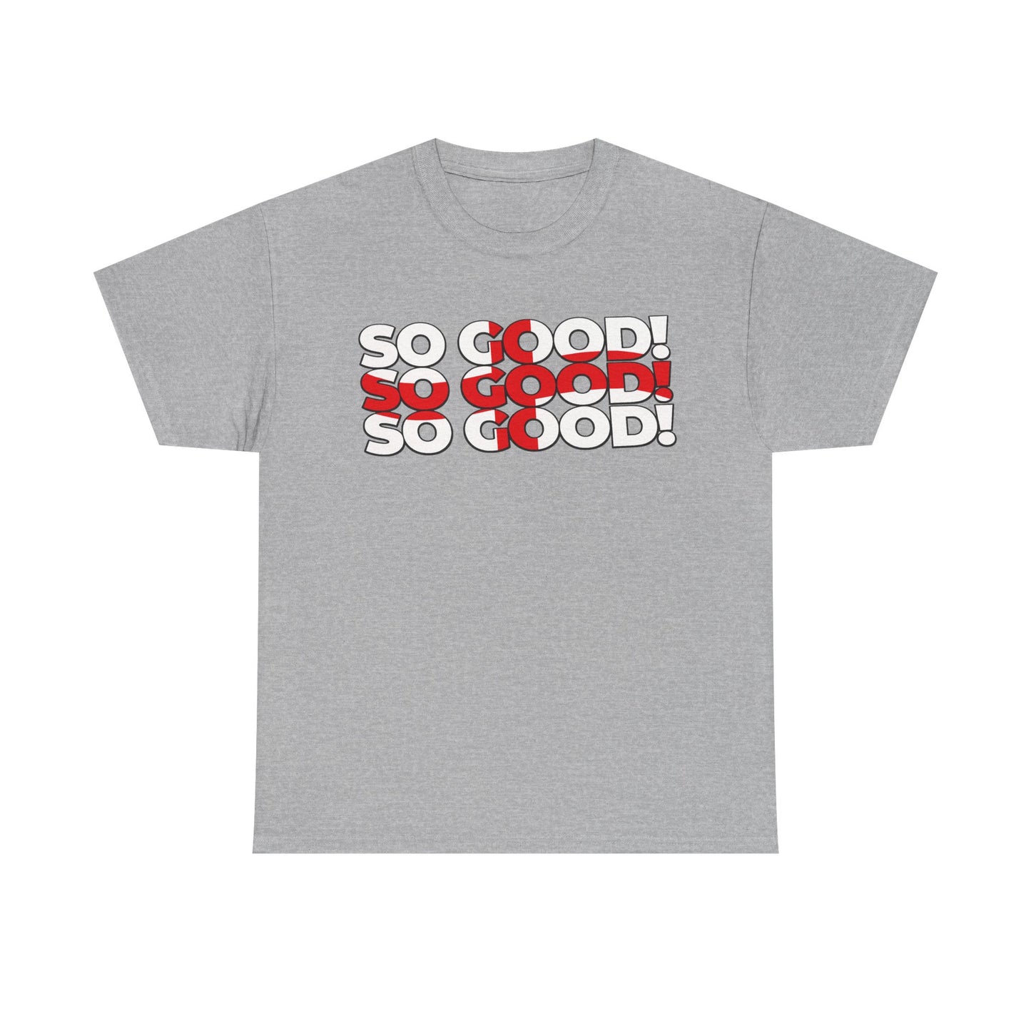 So Good! Retro Text Tee — Graphic White T-Shirt