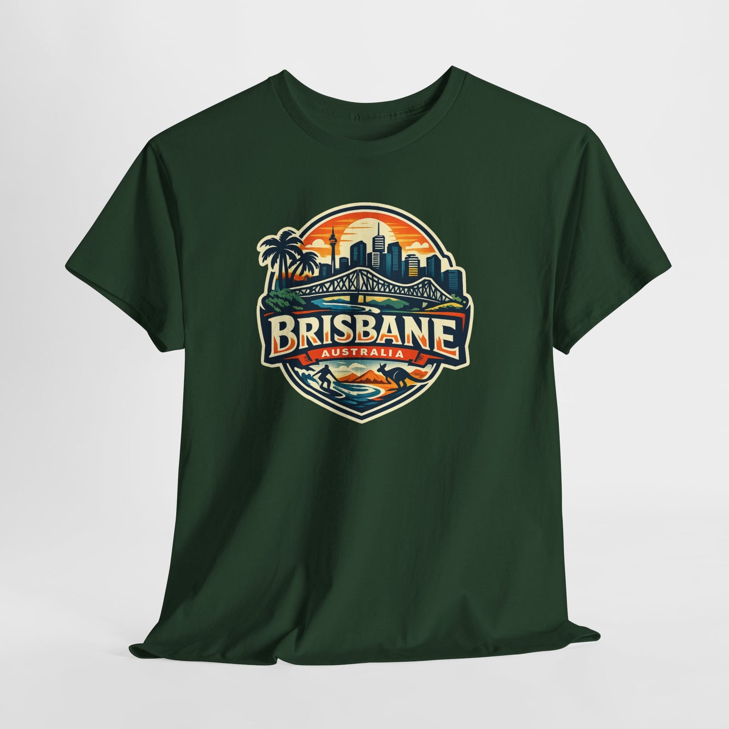 Brisbane Australia Vintage Sunset T-Shirt