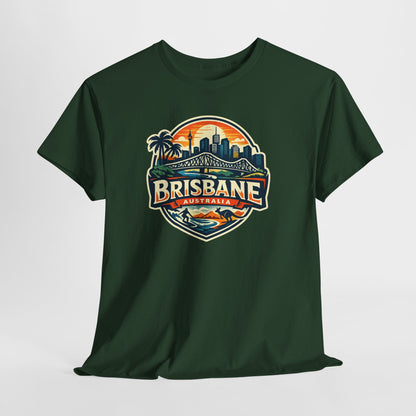 Brisbane Australia Vintage Sunset T-Shirt