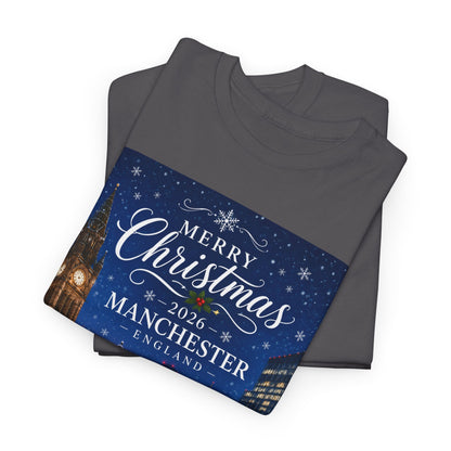 Manchester Christmas Tee — Merry Christmas 2026 Holiday T‑Shirt