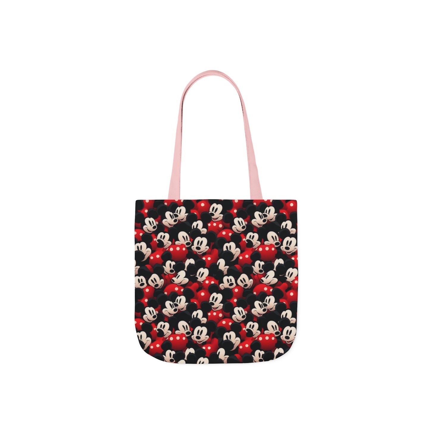 Mickey Mouse Canvas Tote — Retro Cartoon Character Allover Print