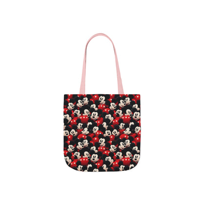 Mickey Mouse Canvas Tote — Retro Cartoon Character Allover Print