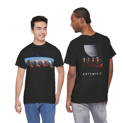 Artemis 2 Astronaut Crew Tee — Retro Spacewalk Graphic T-Shirt