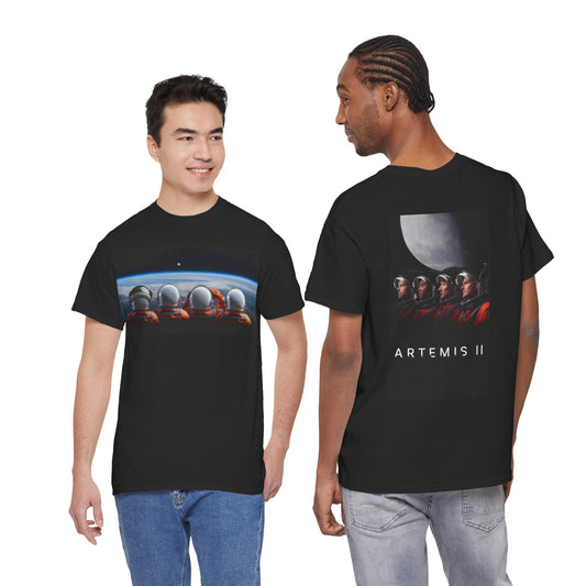 Artemis 2 Astronaut Crew Tee — Retro Spacewalk Graphic T-Shirt