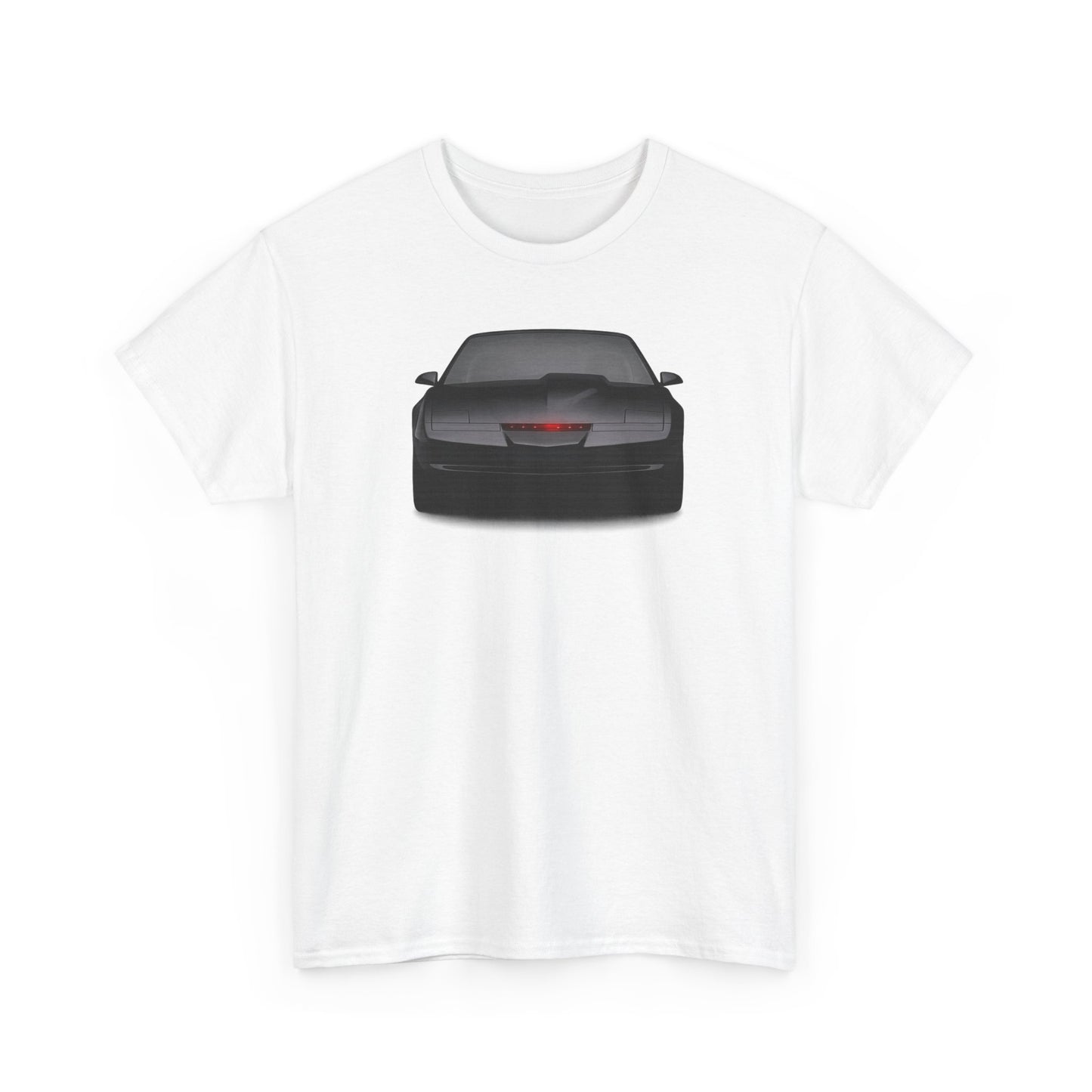 KITT-Inspired Retro Sports Car Tee — Front View Knight Rider Car Graphic Shirt