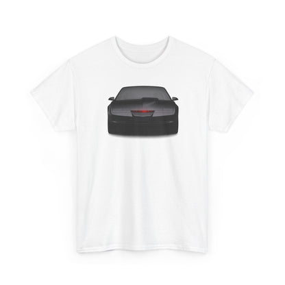 KITT-Inspired Retro Sports Car Tee — Front View Knight Rider Car Graphic Shirt