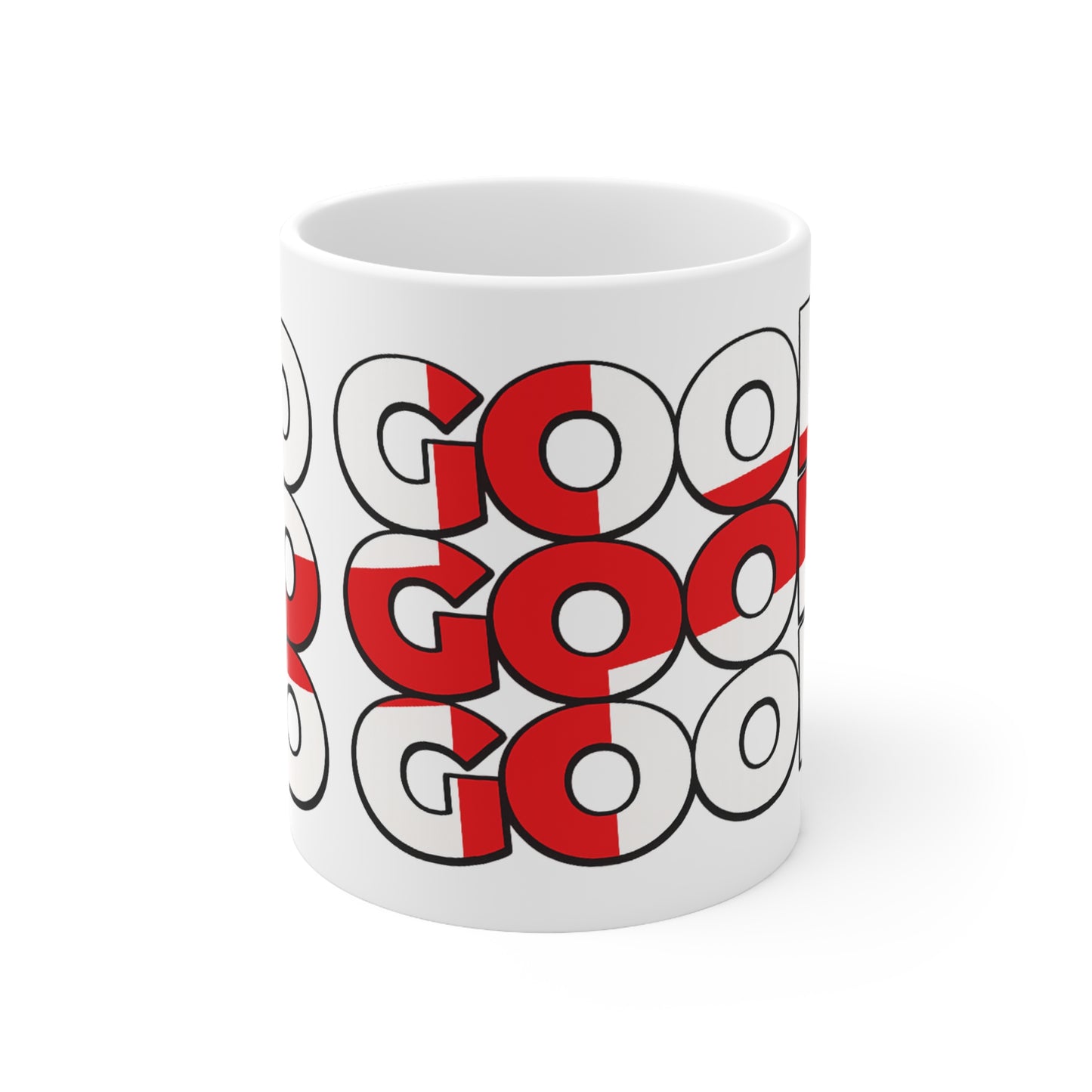 England 'SO GOOD' Bold Graphic Ceramic Coffee Cup (11oz & 15oz)