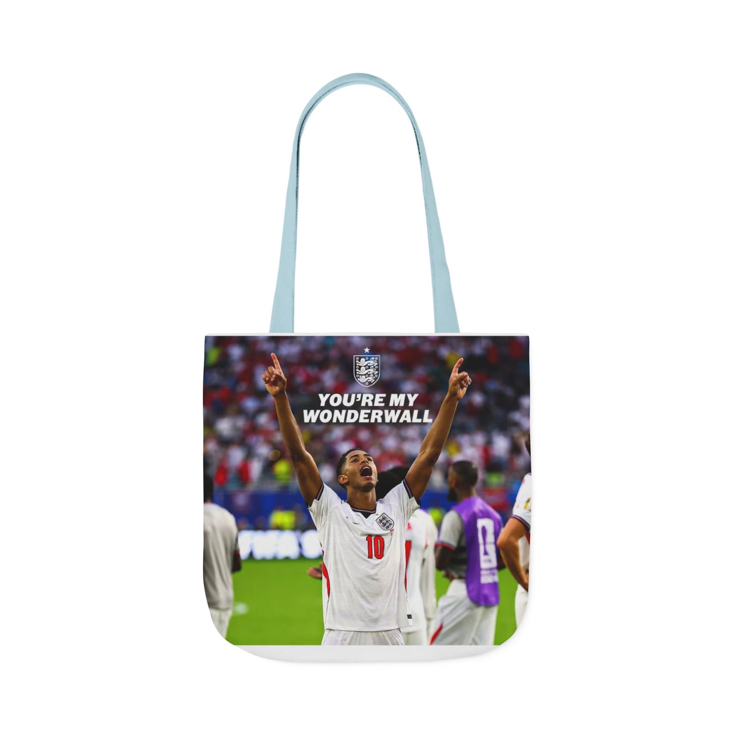 Jude Bellingham England Celebration Tote Bag – "You’re My Wonderwall" England Fan Canvas Tote