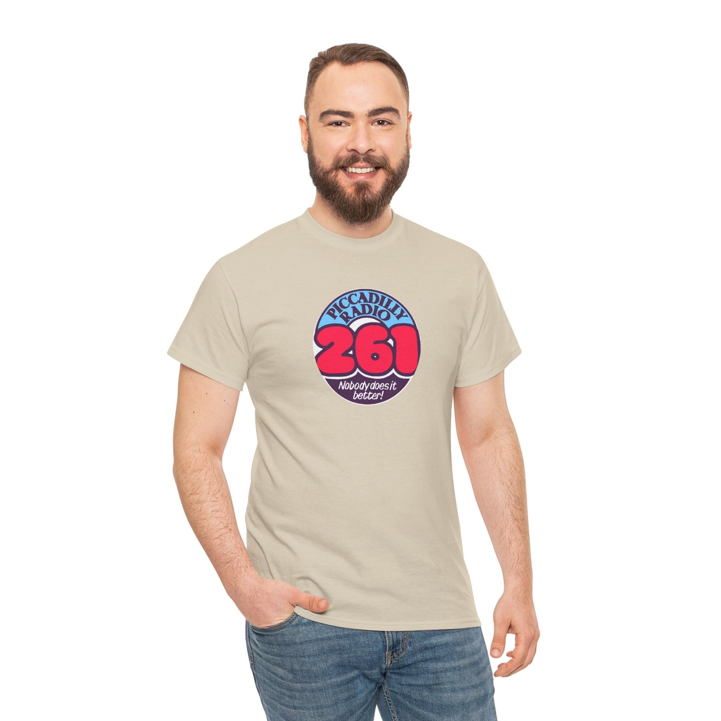 Piccadilly Radio '261' Logo T‑Shirt — Vintage Unofficial Radio Station Graphic Tee