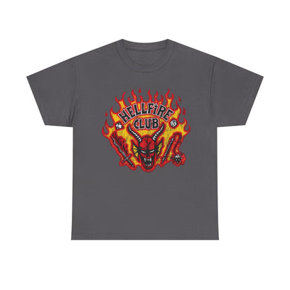 T-Shirt — "Hellfire Club" Fiery Devil Graphic Tee