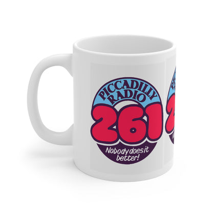 Retro Piccadilly Radio 261 Logo Ceramic Mug (11oz, 15oz)
