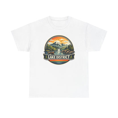 Lake District Graphic Tee — Scenic Mountain & Lake Camping Shirt