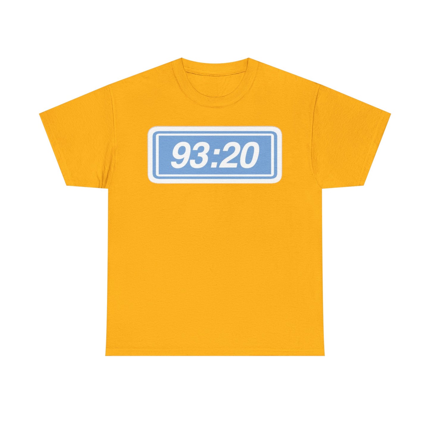 Manchester City 93:20 Tee — Minimal Retro Graphic T‑Shirt