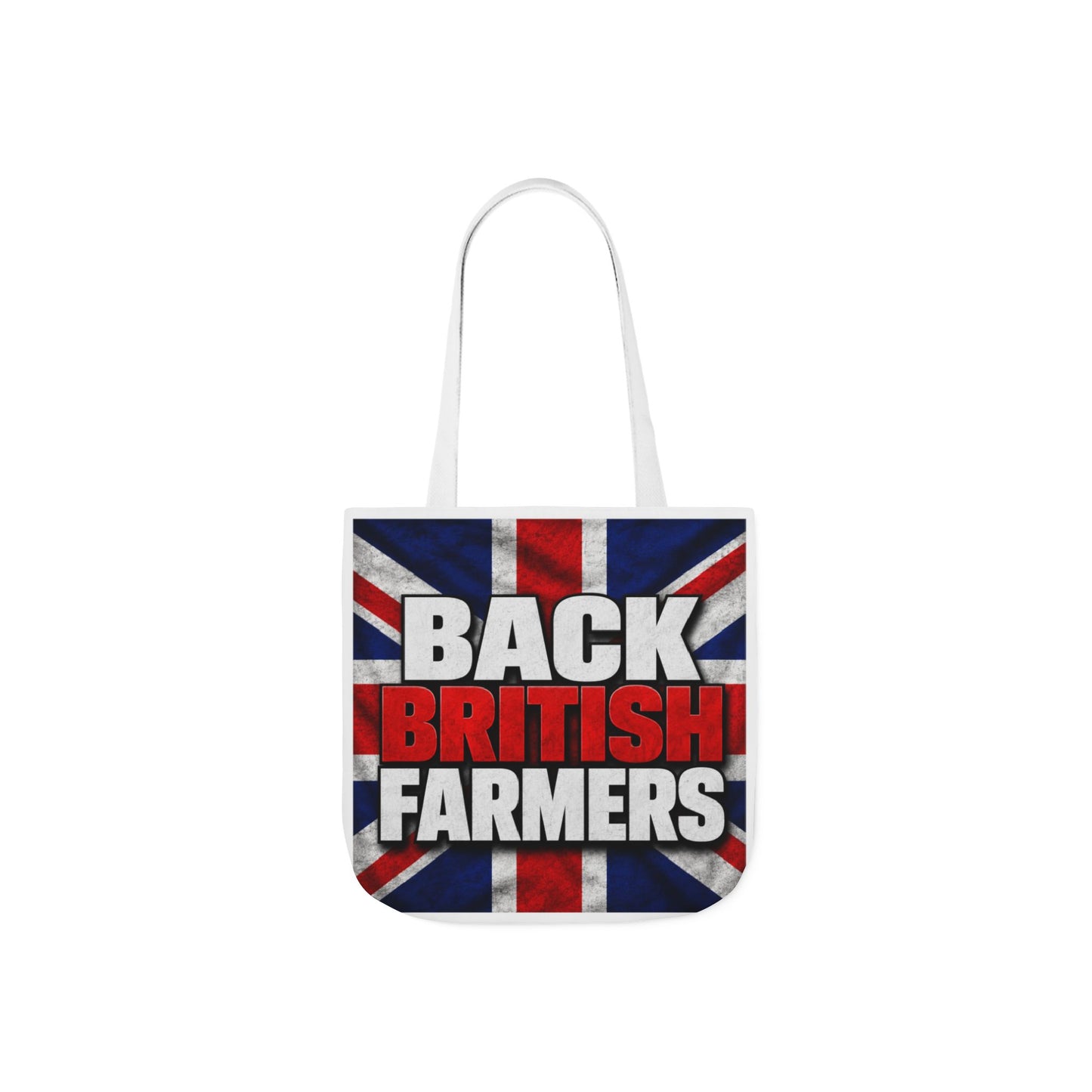 Back British Farmers Canvas Tote Bag — Union Jack Farming Support Tote
