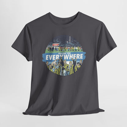 Manchester City T-Shirt — Follow Me Everywhere Soccer Fan Design