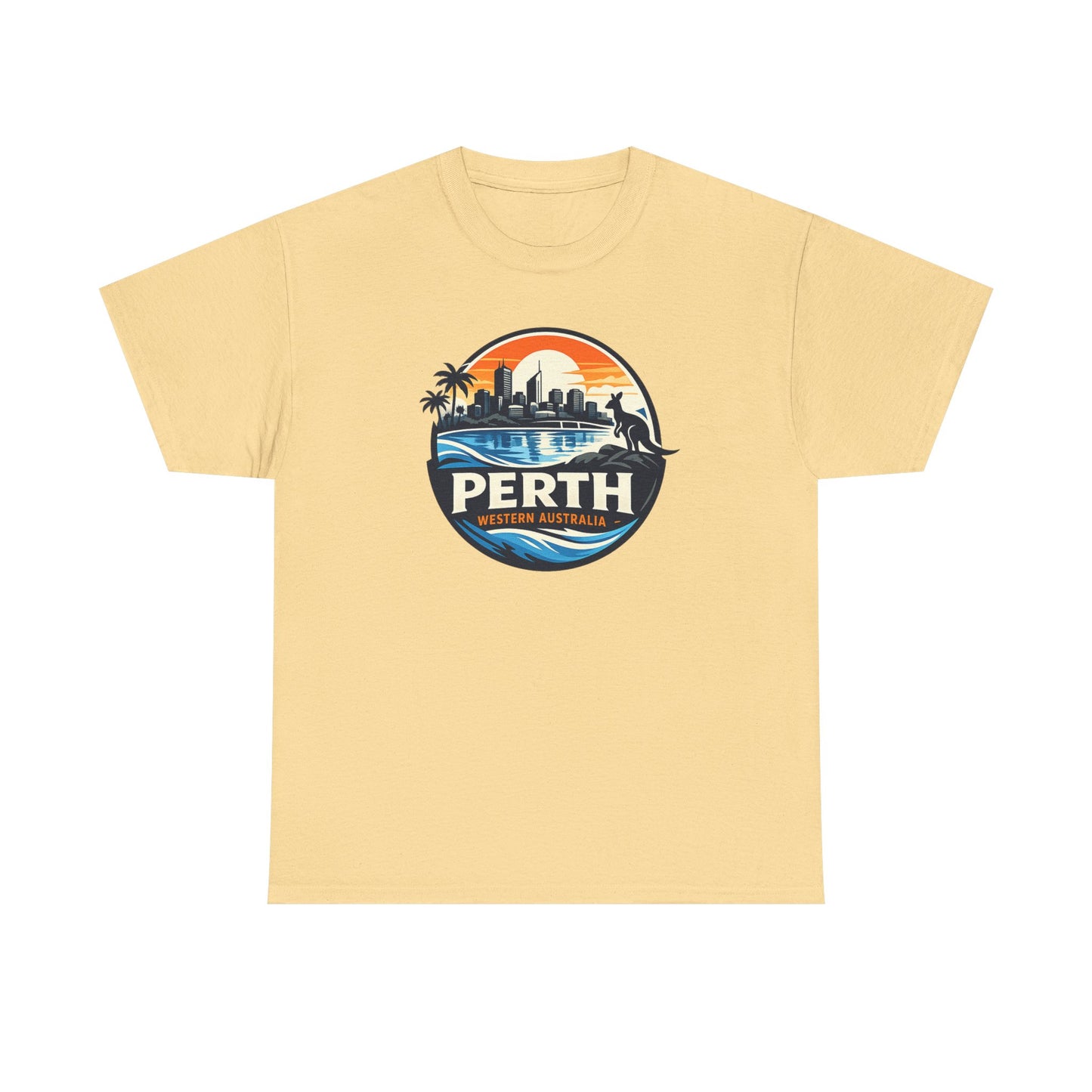 Perth Sunset Graphic Tee — Western Australia Beach Skyline T-Shirt