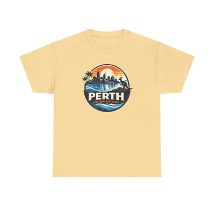 Perth Sunset Graphic Tee — Western Australia Beach Skyline T-Shirt