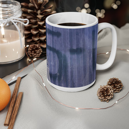 Oasis 5-1 Indie Britpop Band Photo Ceramic Mug — Vintage Oasis Brothers Design (11oz/15oz)