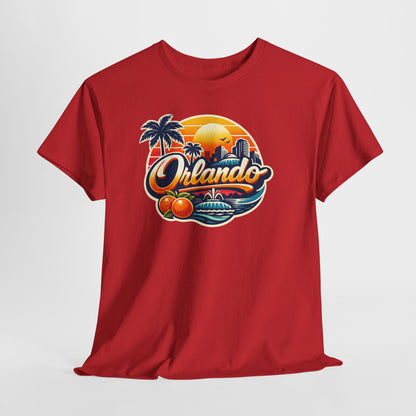 Orlando Retro Sunset T-Shirt — Vintage Florida Vacation Tee