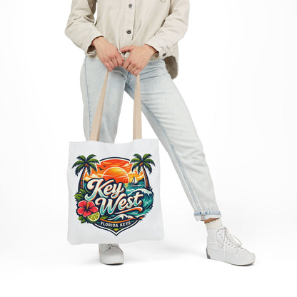 Key West Sunset Canvas Tote
