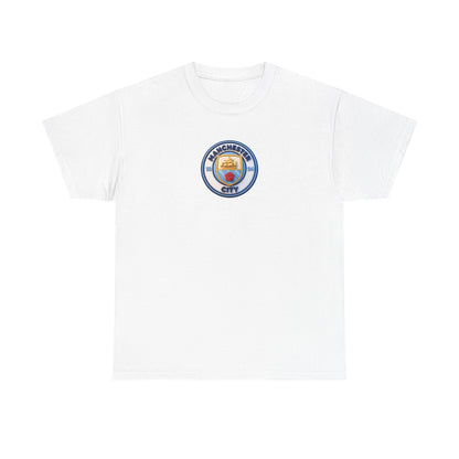 Manchester City Crest Unofficial 3D T-Shirt — Minimal Soccer Logo Tee