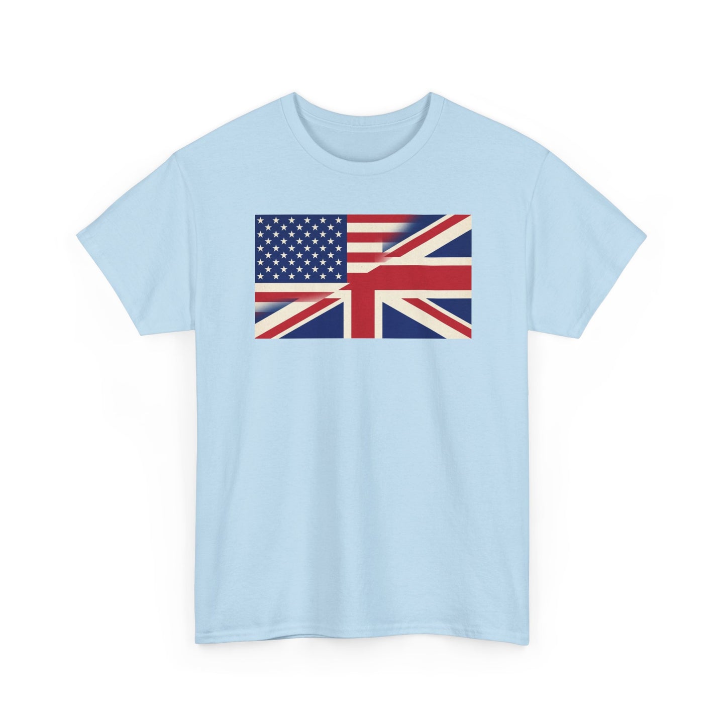 USA-UK Flag Graphic Tee — American British Union Jack Mashup T-Shirt