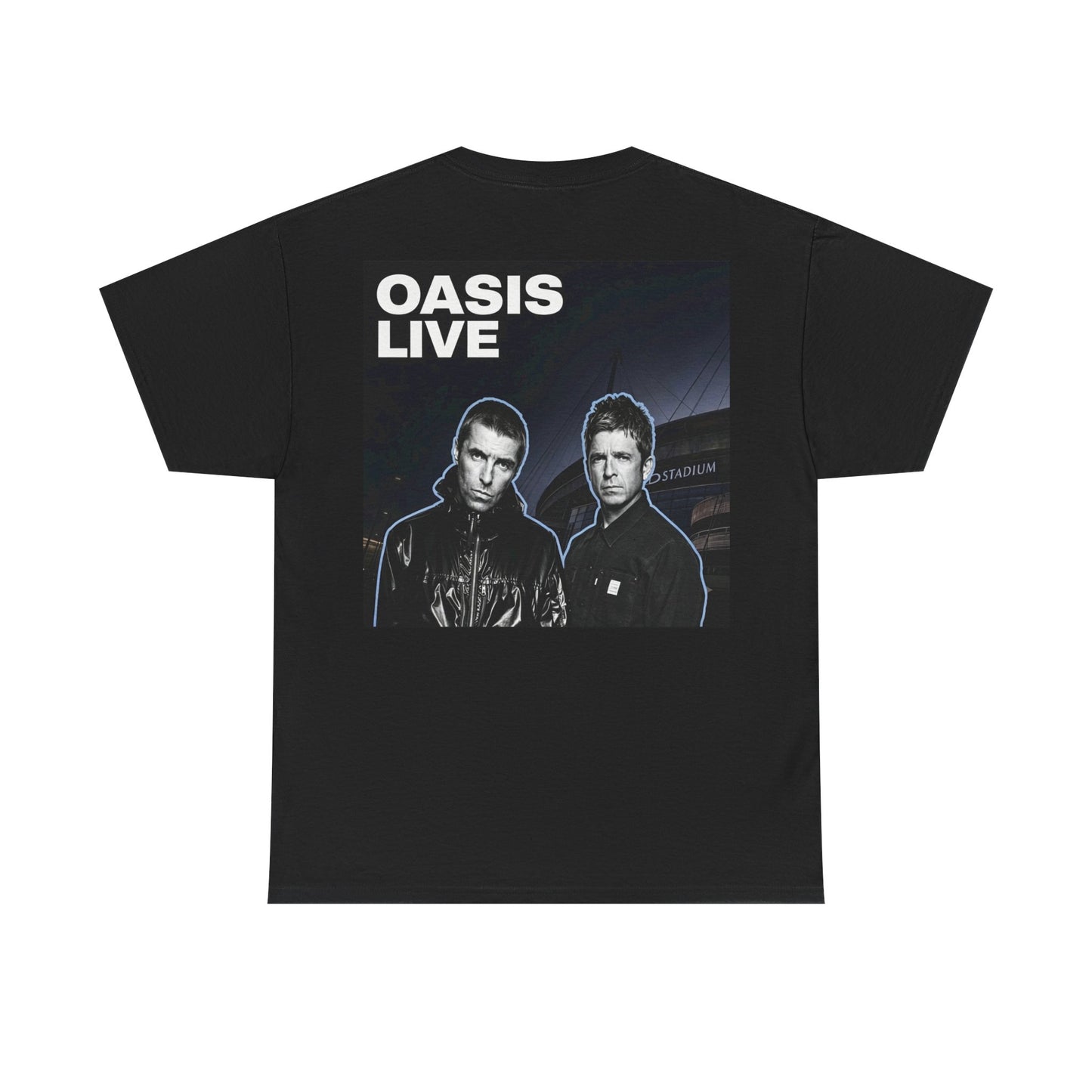Oasis Live Graphic Tee — Retro Band Logo Concert T‑Shirt