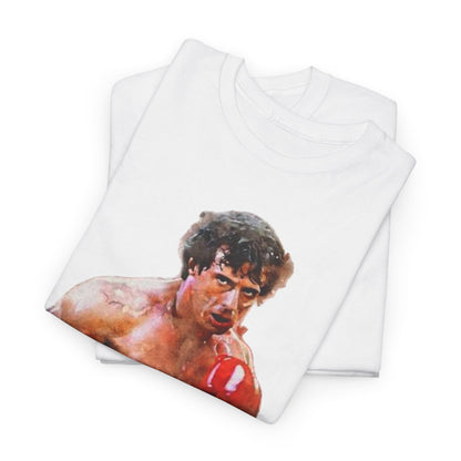 Boxing Rocky Balboa Graphic Tee – Retro Fighter Movie Shirt