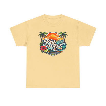 Key West Florida Keys T‑Shirt — Tropical Sunset Palm Beach Souvenir Tee