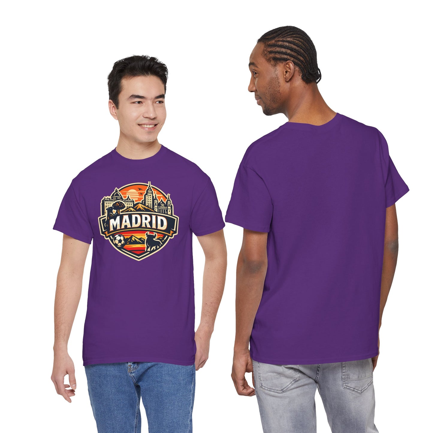 Madrid Skyline Soccer Crest T-Shirt
