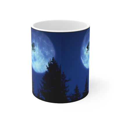 ET Moonlit Bike Ride Ceramic Mug — 11oz & 15oz Coffee Cup