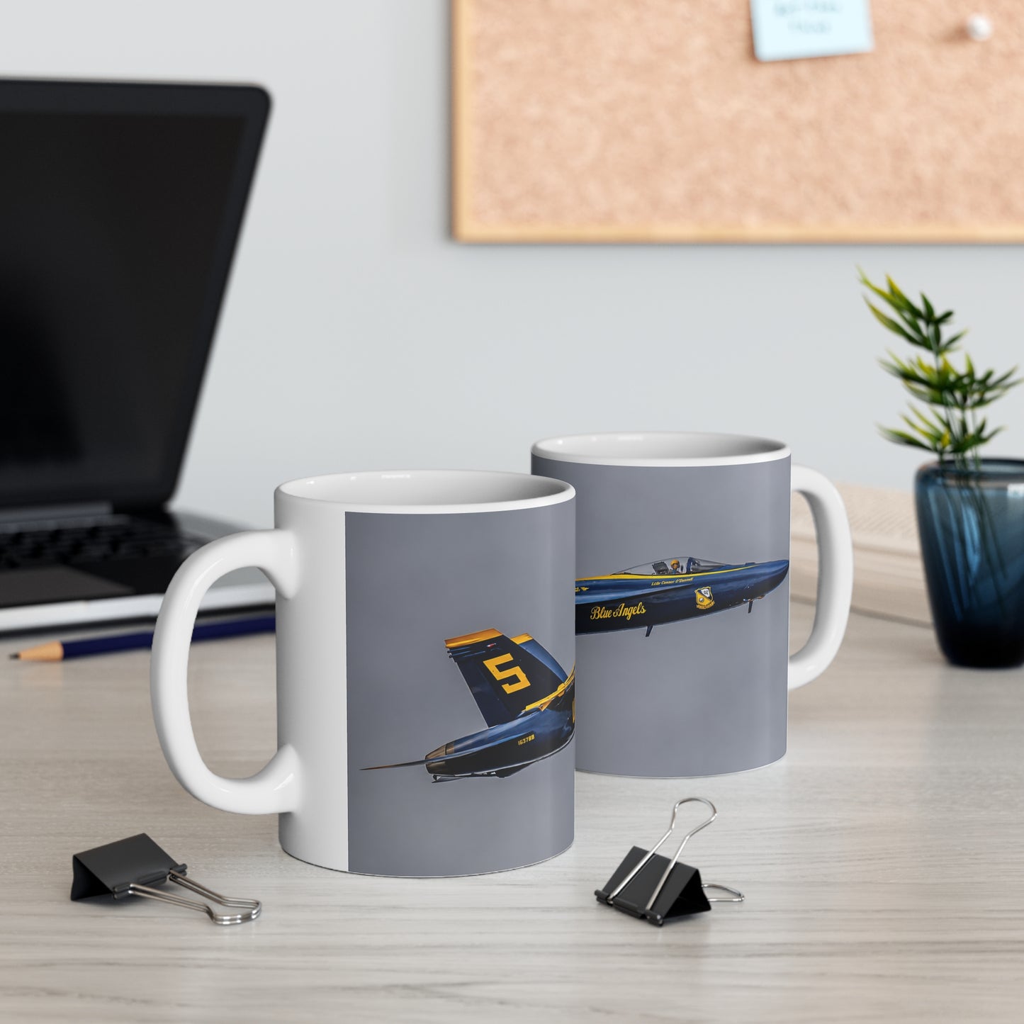 Blue Angels US Navy Jet Coffee Mug — Aviation Pilot Gift (11oz, 15oz)