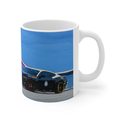 Florida State Trooper Bridge Nightscape Coffee Mug — Colorful Twilight Bridge Ceramic Mug (11oz & 15oz)