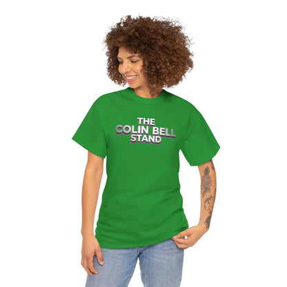T-Shirt — “The Colin Bell Stand” Retro Chrome Text Tee