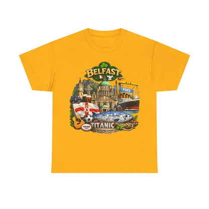 Belfast Collage T-Shirt – Titanic & City Landmarks Souvenir Tee