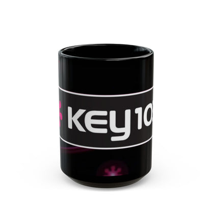 Key 103 Black Coffee Mug – Retro Radio Logo 11oz/15oz
