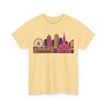 Orlando City Skyline T-Shirt — Colorful Urban Landmark Graphic Tee