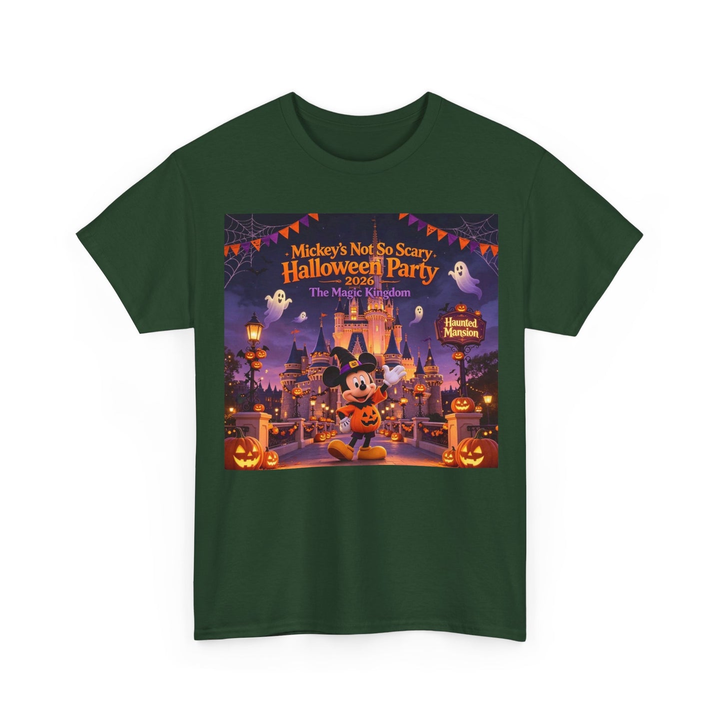 Halloween Mickey T-Shirt — "Not So Scary Halloween Party" Castle Graphic Tee
