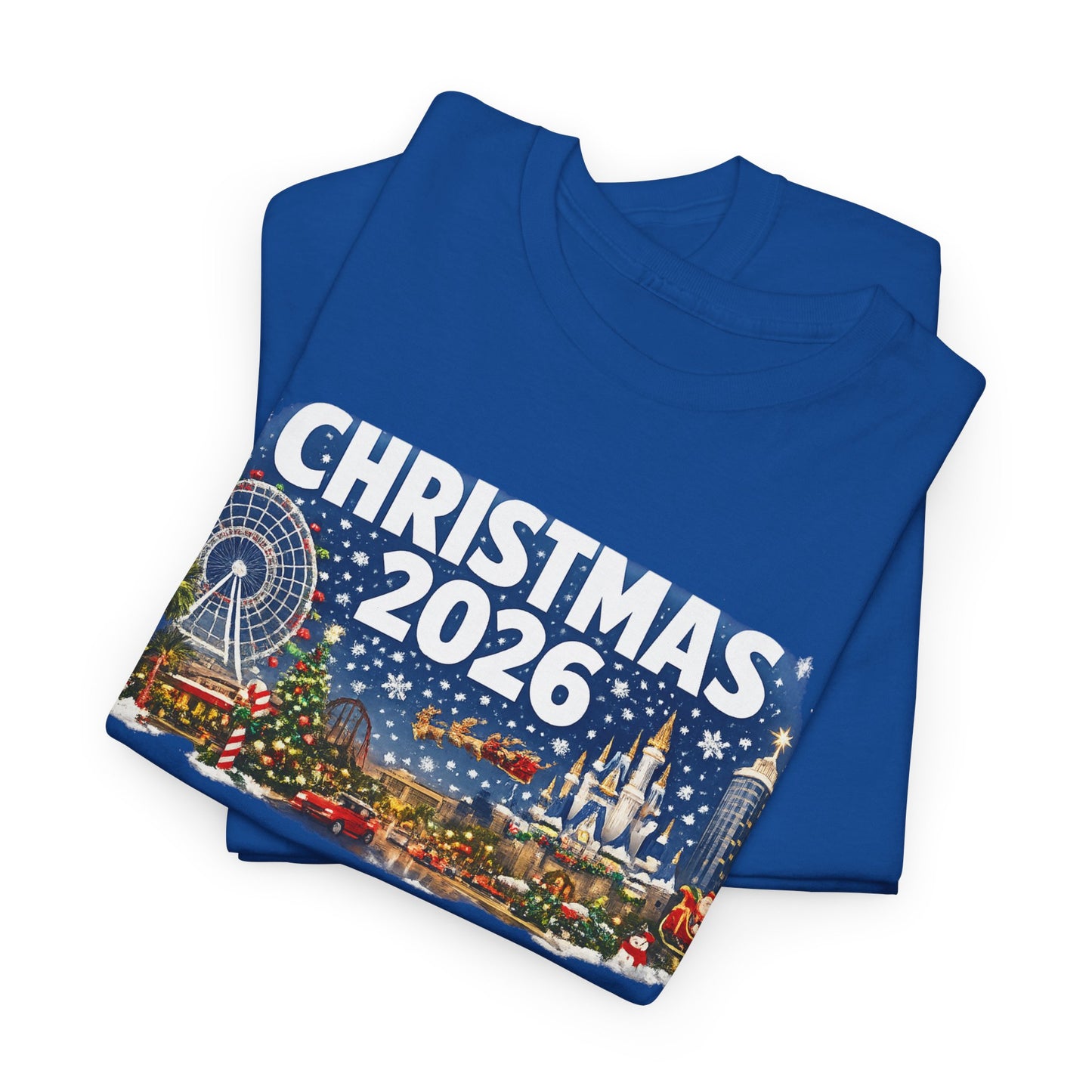 Christmas 2026 Holiday Tee — Festive Winter Village Graphic T-Shirt