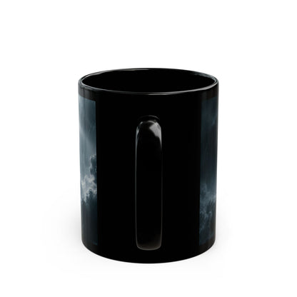 Empire Star Destroyer Stormy Starship Black Mug — Sci‑Fi Space Battle Coffee Cup (11oz, 15oz)