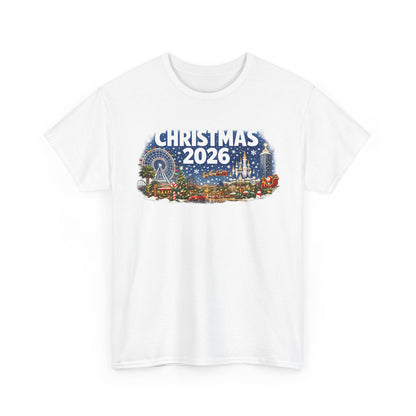 Christmas 2026 Holiday Tee — Festive Winter Village Graphic T-Shirt