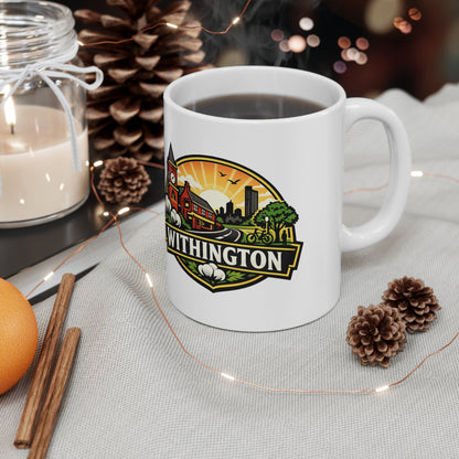 Withington Manchester Ceramic Coffee Cups, 11oz, 15oz