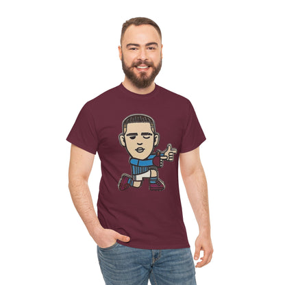 Phil Foden Cartoon Dance Pose Tee - Funky Character Graphic T-Shirt