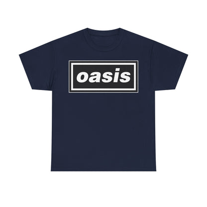 Oasis Live Graphic Tee — Retro Band Logo Concert T‑Shirt
