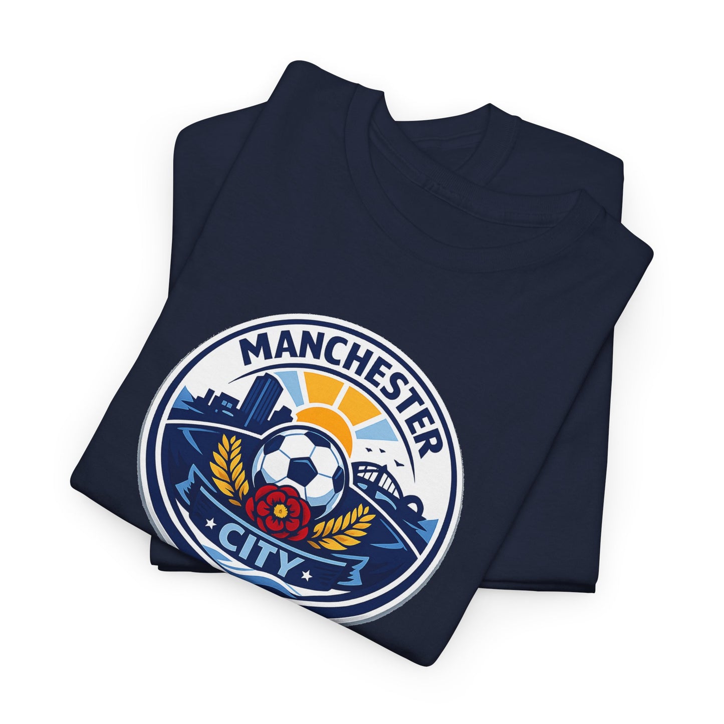 Manchester City Crest T-Shirt — Soccer Fan Tee