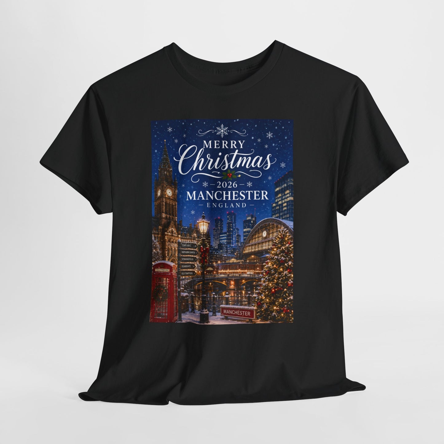 Manchester Christmas Tee — Merry Christmas 2026 Holiday T‑Shirt