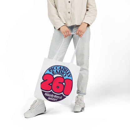 Tote Bag — Retro 'Piccadilly Radio 261' Vintage Logo Canvas Tote